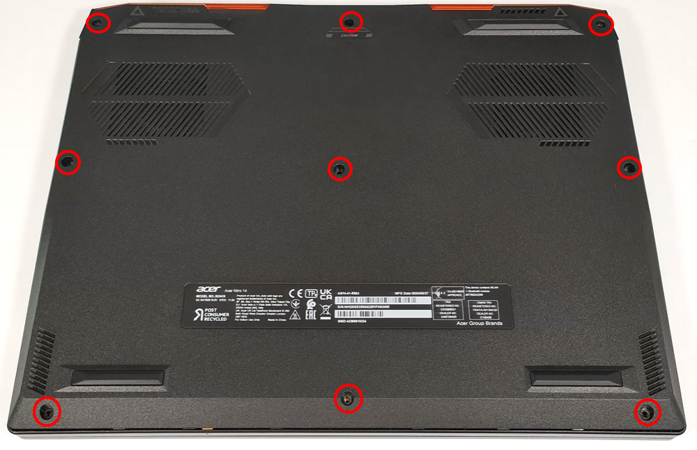 Hướng dẫn vệ sinh Acer Nitro 14 AN14-41