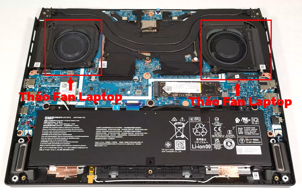 Hướng dẫn vệ sinh Acer Nitro 14 AN14-41
