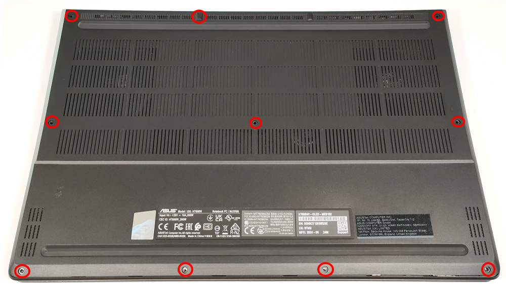 Hướng dẫn vệ sinh cho ASUS ProArt P16 H7606