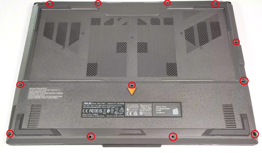 Hướng dẫn vệ sinh ASUS TUF Gaming F16 FX607