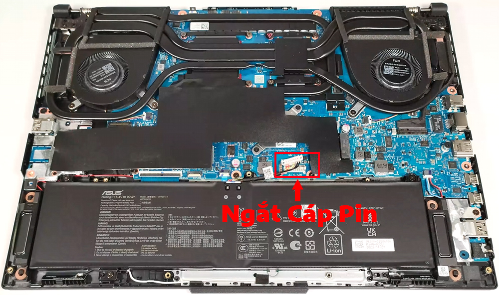 Hướng dẫn vệ sinh ASUS TUF Gaming F16 FX607