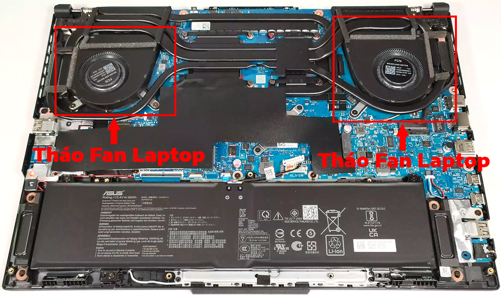 Hướng dẫn vệ sinh ASUS TUF Gaming F16 FX607