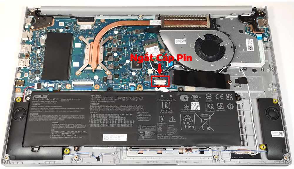 Hướng dẫn vệ sinh laptop ASUS Vivobook 15 F1504 X1504