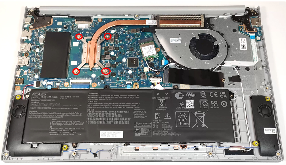 Hướng dẫn vệ sinh laptop ASUS Vivobook 15 F1504 X1504