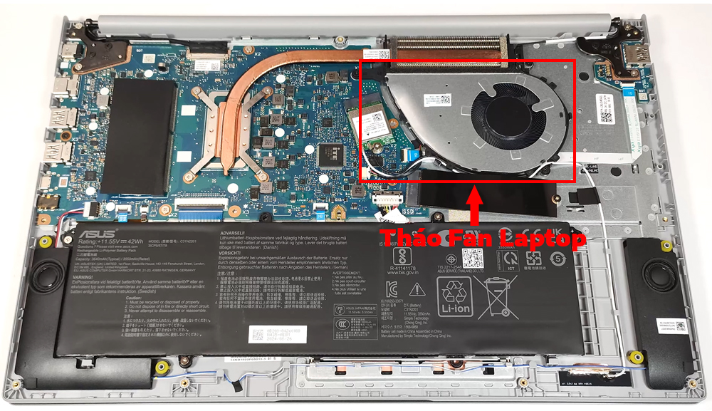 Hướng dẫn vệ sinh laptop ASUS Vivobook 15 F1504 X1504