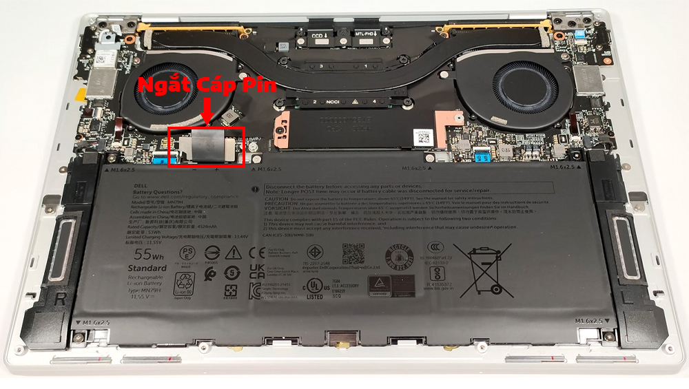 Hướng dẫn vệ sinh laptop Dell XPS 13 9340