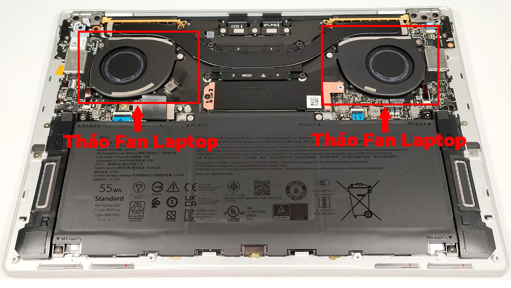 Hướng dẫn vệ sinh laptop Dell XPS 13 9340