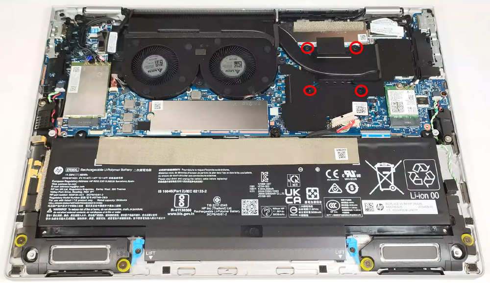 Hướng dẫn vệ sinh laptop HP Elite x360 1040 G11