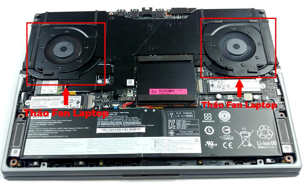 Hướng dẫn vệ sinh cho Lenovo Legion 7 15Inch