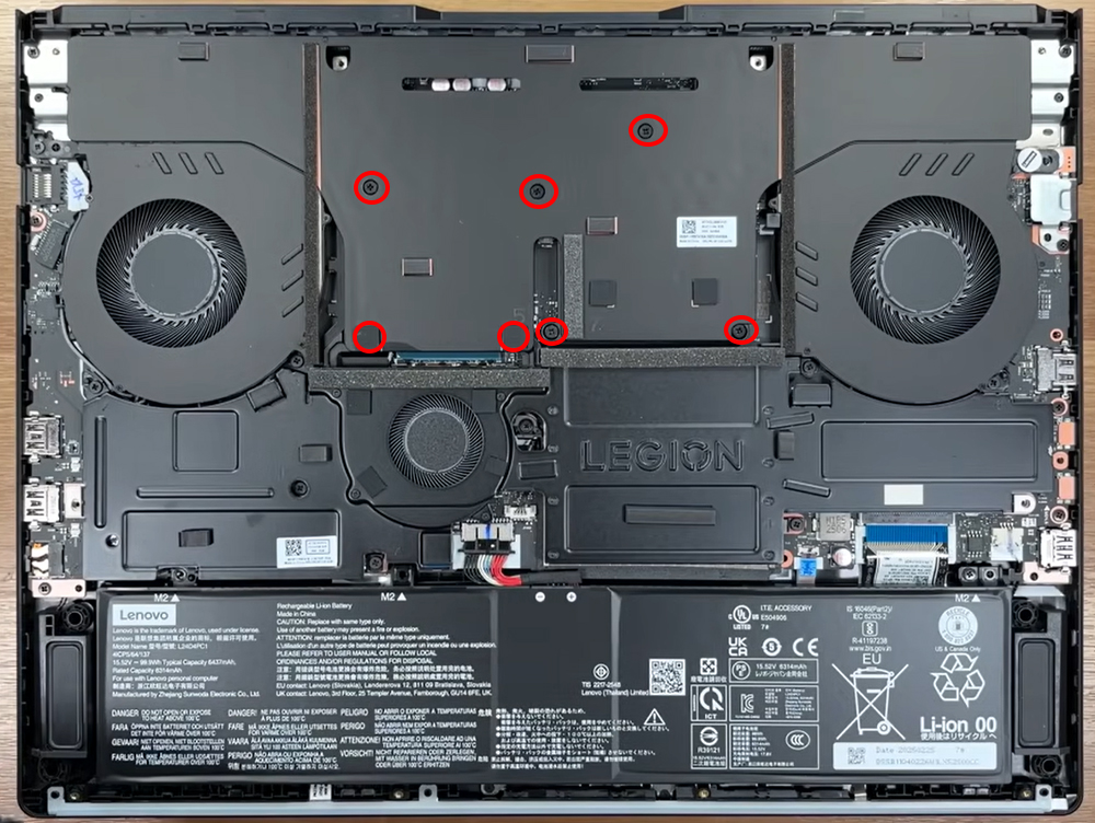 Hướng dẫn vệ sinh laptop Lenovo Legion Pro 7i Gen 10 16inch Intel