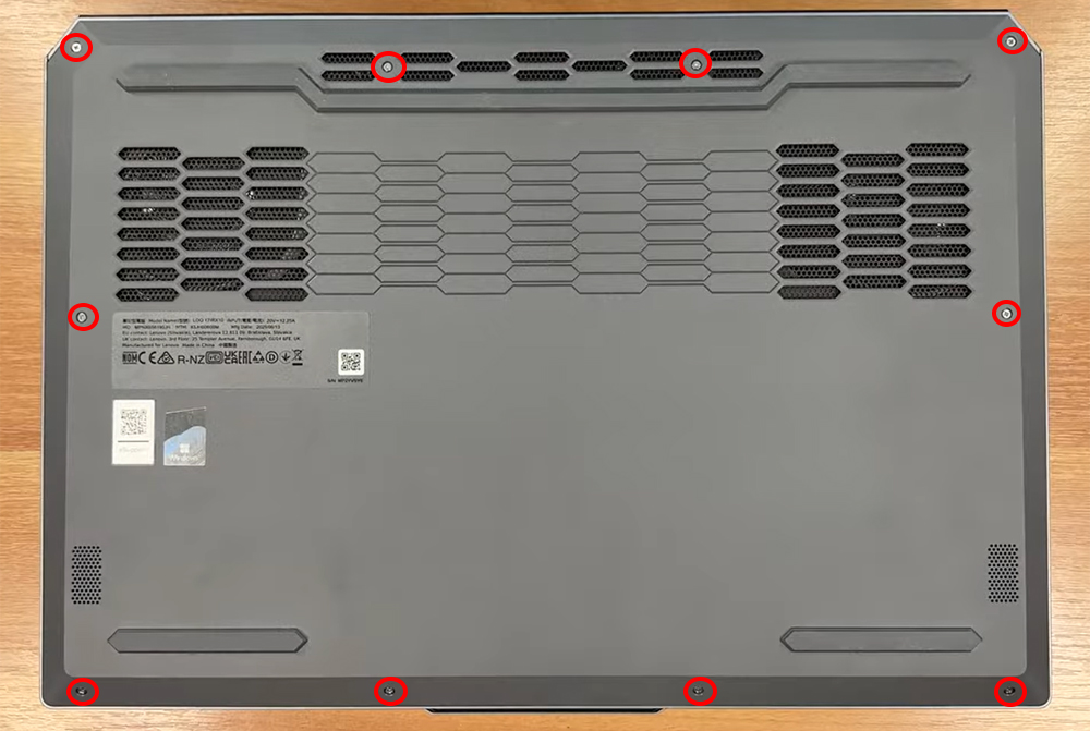 Hướng dẫn vệ sinh Lenovo LOQ 17IRX10 17inch Gen 10