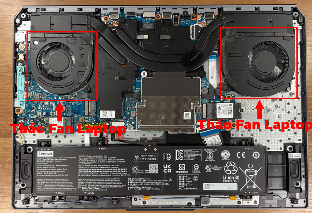 Hướng dẫn vệ sinh Lenovo LOQ 17IRX10 17inch Gen 10