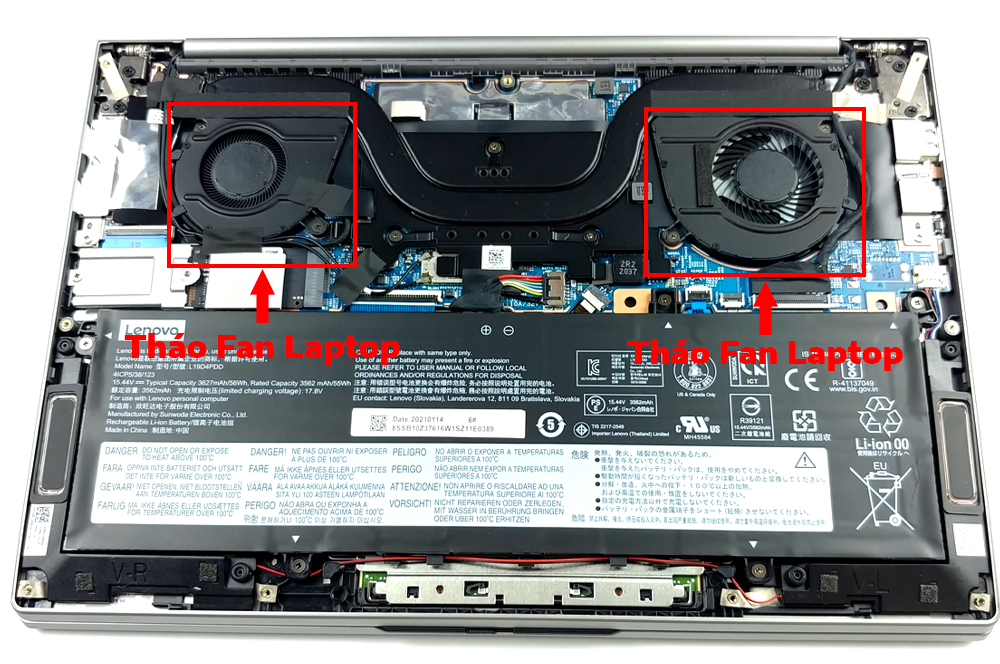 Hướng dẫn vệ sinh Lenovo ThinkBook 13s Gen 2