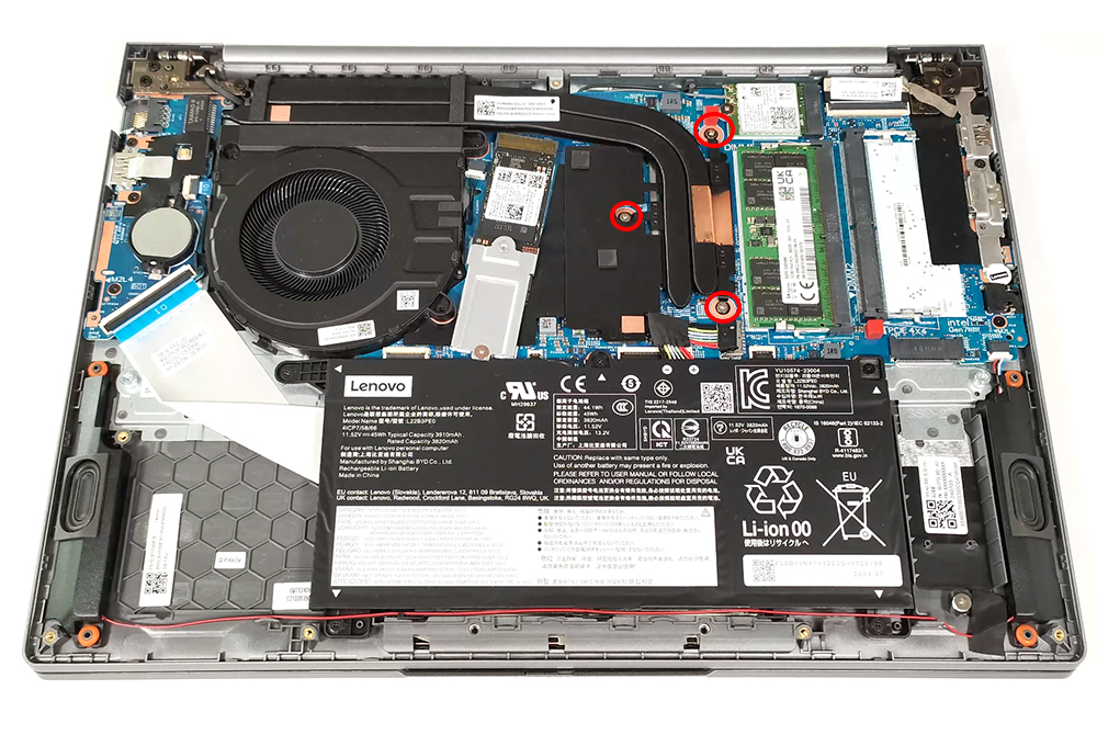 Hướng dẫn vệ sinh laptop Lenovo ThinkBook 14 G7 Intel