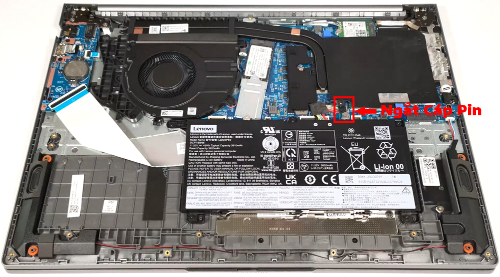 Hướng dẫn vệ sinh Lenovo ThinkBook 16 Gen 6 Intel