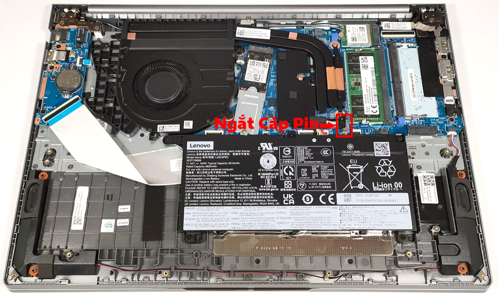 Hướng dẫn vệ sinh Lenovo ThinkBook 16 Gen 7