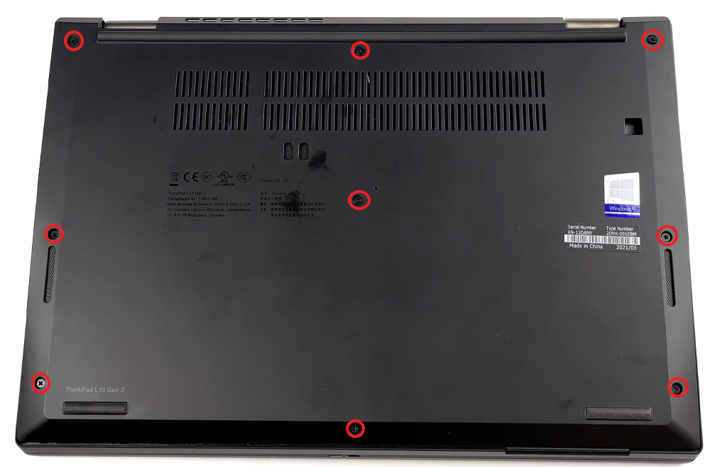 Hướng dẫn vệ sinh Lenovo ThinkPad L13 Gen 2