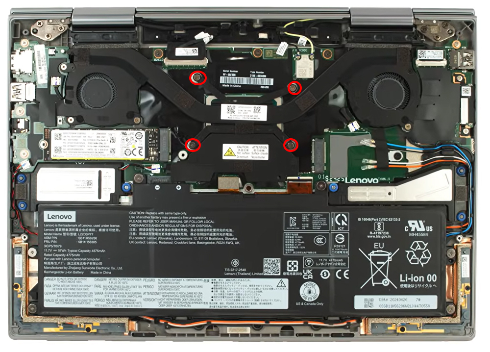 Hướng dẫn vệ sinh Lenovo ThinkPad X1 2-in-1 Gen 9