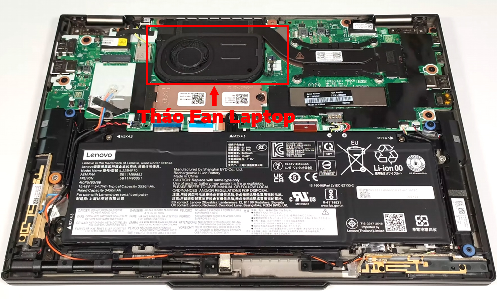 Hướng Dẫn Vệ Sinh Cho Lenovo ThinkPad X13 2in1 Gen 5