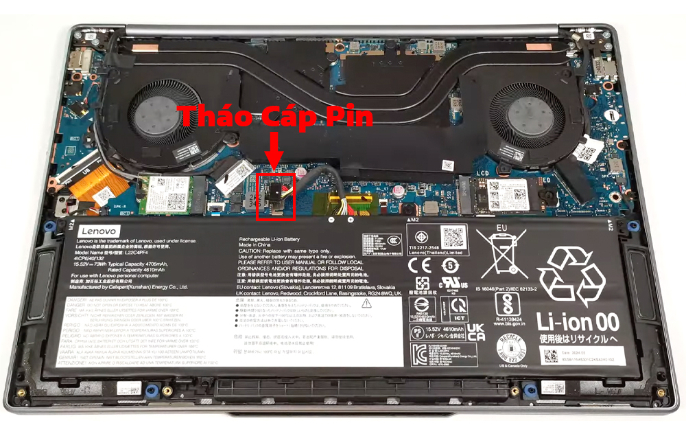 Hướng dẫn thay pin cho laptop Lenovo Yoga Pro 7i 14inch Gen 9