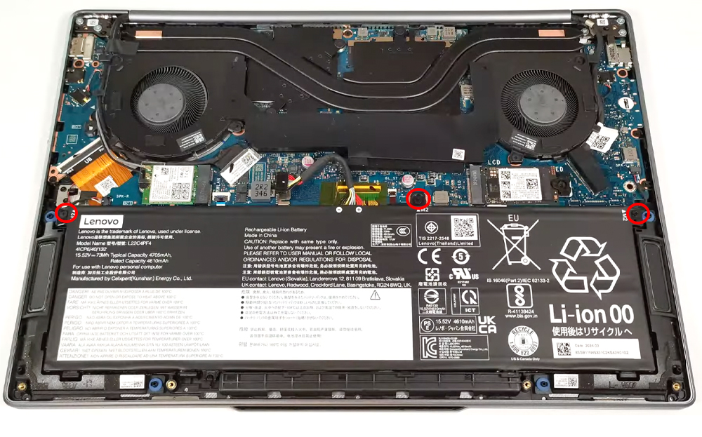 Hướng dẫn thay pin cho laptop Lenovo Yoga Pro 7i 14inch Gen 9