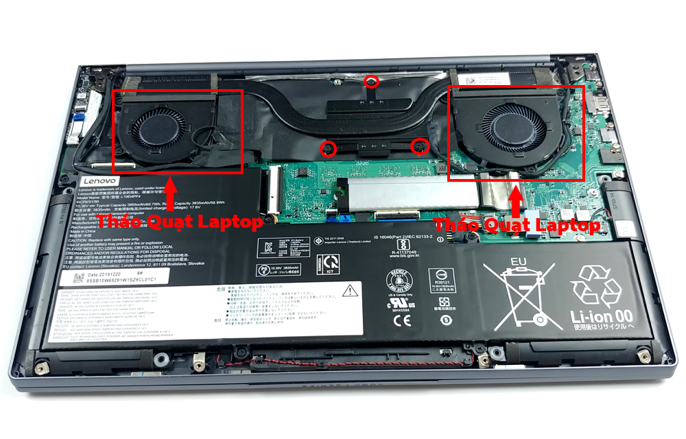Hướng dẫn vệ sinh laptop Lenovo Yoga Slim 7 14Inch