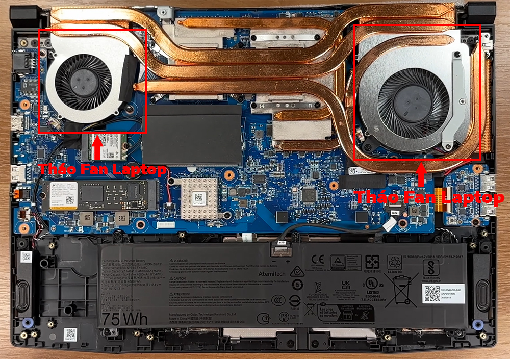 Hướng dẫn vệ sinh laptop MSI Katana 15 HX B14W