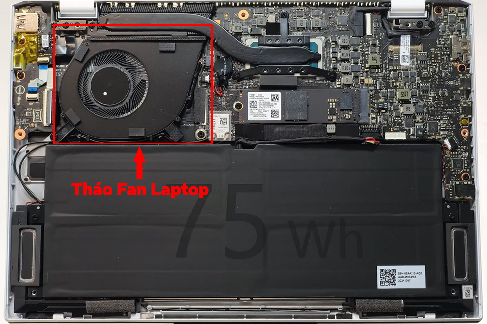 Hướng dẫn vệ sinh laptop MSI Prestige 13 AI Evo A1MG