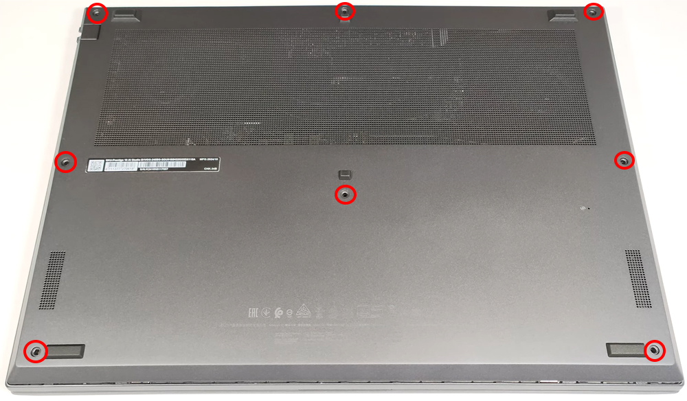 Hướng dẫn vệ sinh laptop MSI Prestige 16 AI Studio B1V