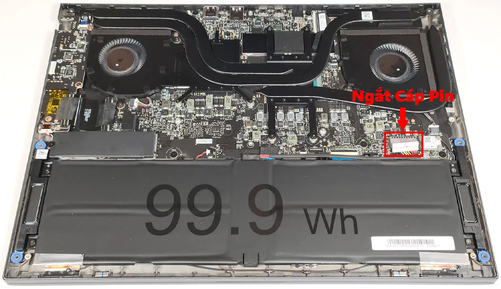 Hướng dẫn vệ sinh laptop MSI Prestige 16 AI Studio B1V