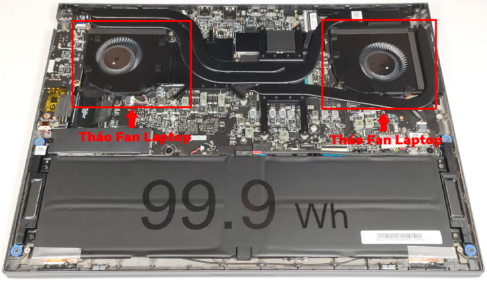 Hướng dẫn vệ sinh laptop MSI Prestige 16 AI Studio B1V
