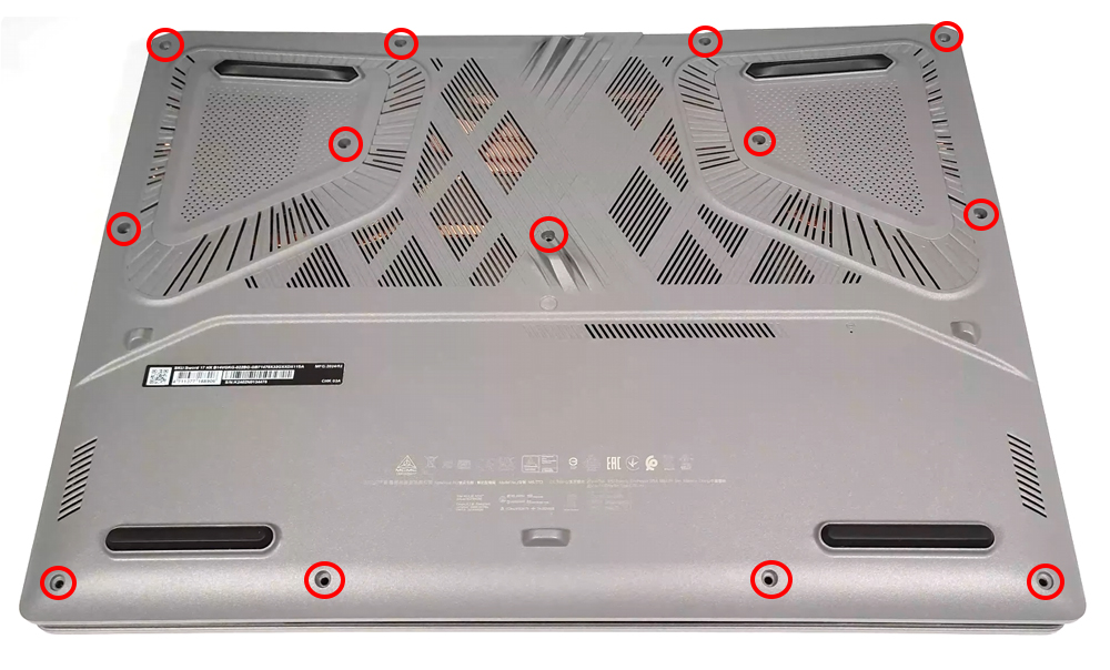 Hướng dẫn vệ sinh cho MSI Sword 17 HX B14V