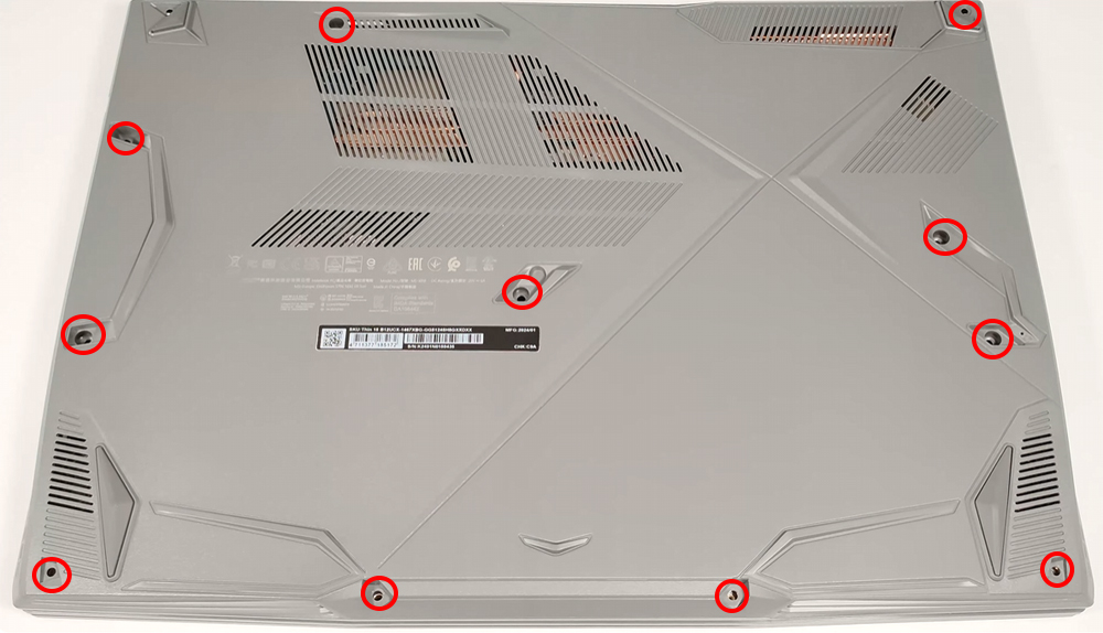 Hướng dẫn vệ sinh MSI Thin 15 B12U