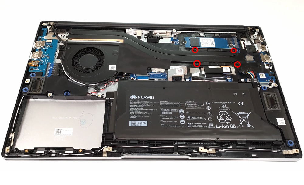 Hướng dẫn vệ sinh Huawei MateBook D 15 2020 Intel D15