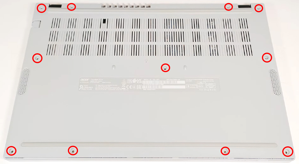 Hướng dẫn vệ sinh laptop Acer TravelMate P2 TMP215-55