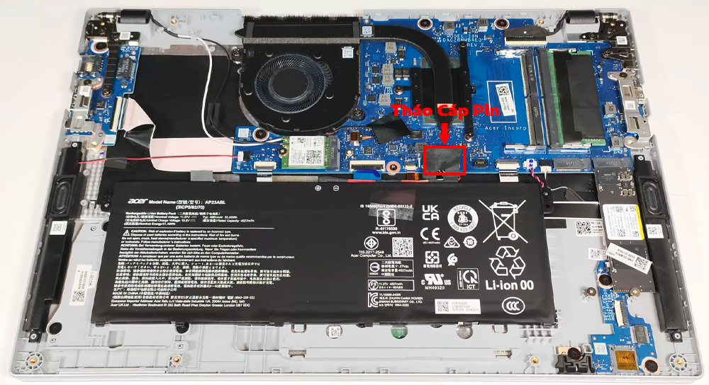 Hướng dẫn vệ sinh laptop Acer TravelMate P2 TMP215-55