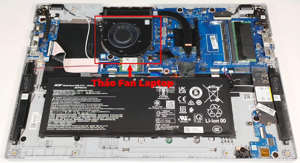 Hướng dẫn vệ sinh laptop Acer TravelMate P2 TMP215-55