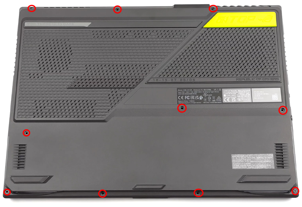 Hướng dẫn vệ sinh laptop ASUS ROG Strix G17 G713R 2022