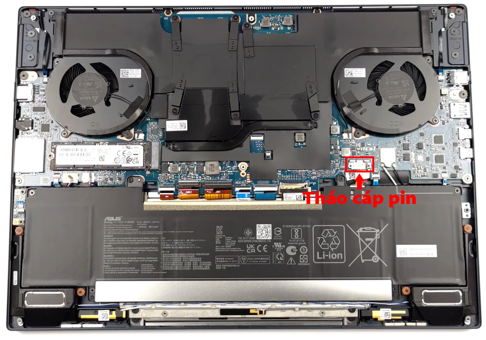 Hướng dẫn vệ sinh laptop ASUS Zenbook Pro 16X OLED UX7602