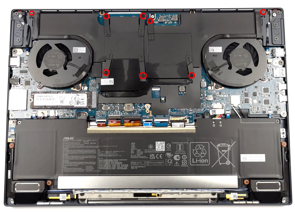 Hướng dẫn vệ sinh laptop ASUS Zenbook Pro 16X OLED UX7602