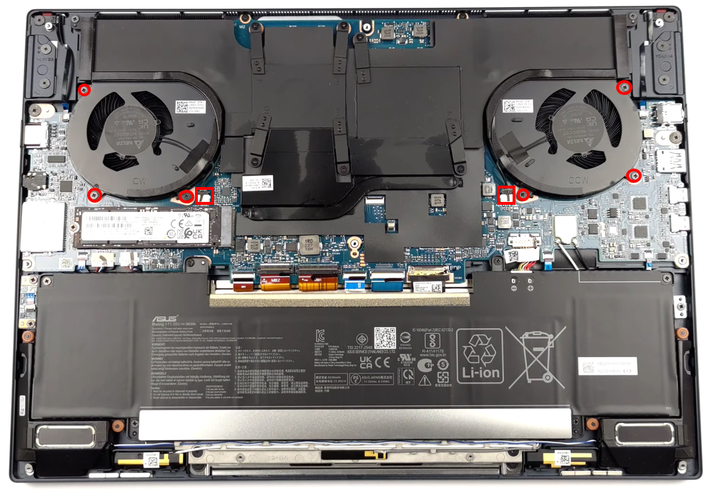 Hướng dẫn vệ sinh laptop ASUS Zenbook Pro 16X OLED UX7602