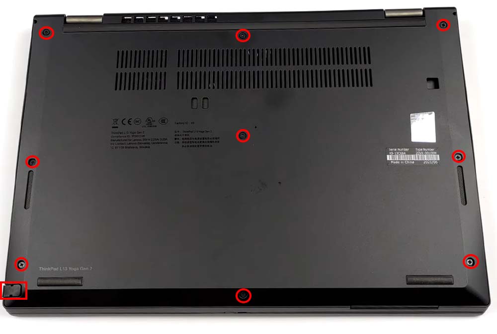Hướng dẫn vệ sinh Lenovo ThinkPad L13 Yoga Gen 2