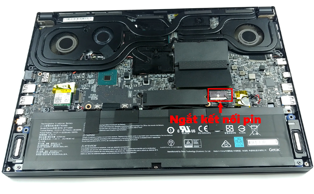 Hướng dẫn vệ sinh laptop MSI GS66 Stealth