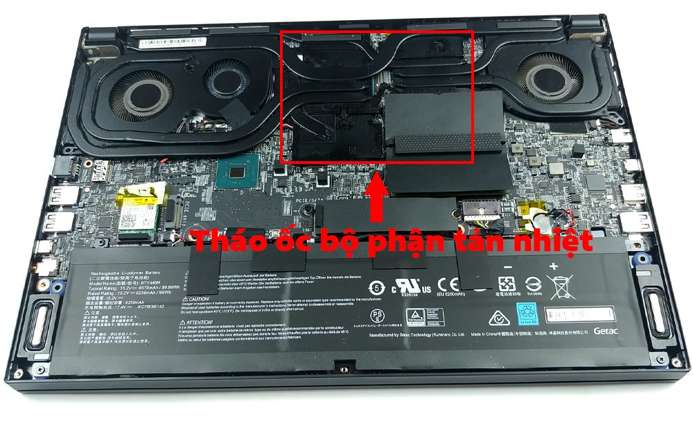 Hướng dẫn vệ sinh laptop MSI GS66 Stealth