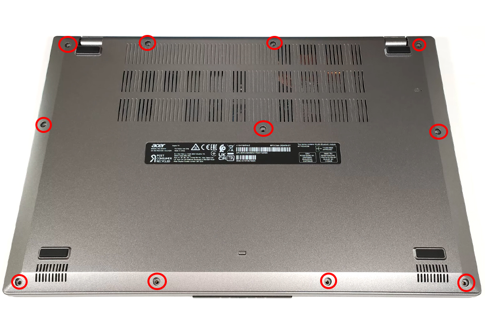 Hướng dẫn thay pin laptop Acer Aspire 15 A15-41M