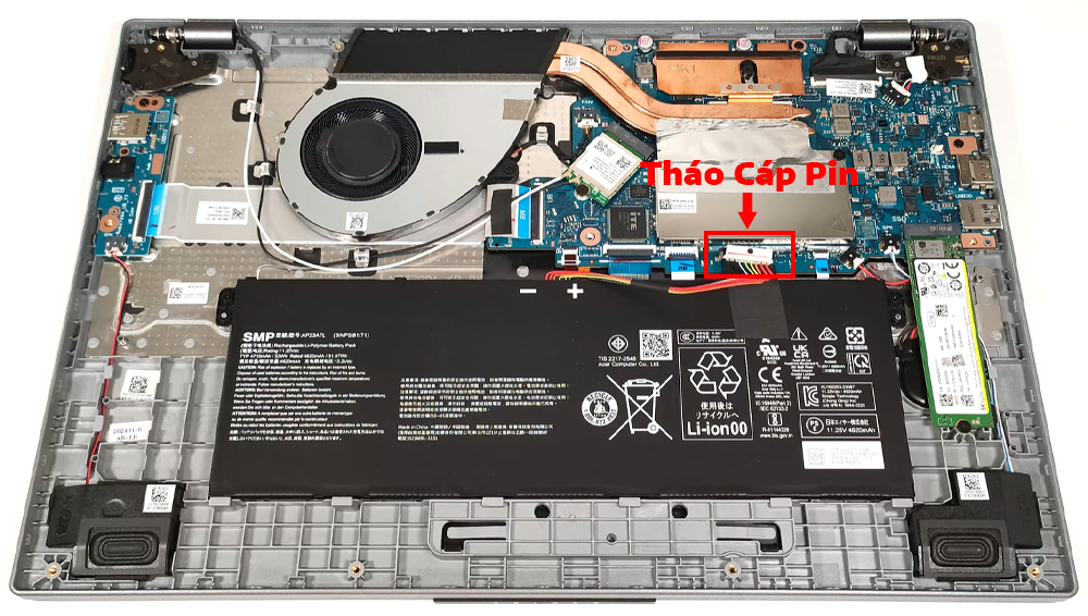 Hướng dẫn thay pin laptop Acer Aspire 15 A15-41M