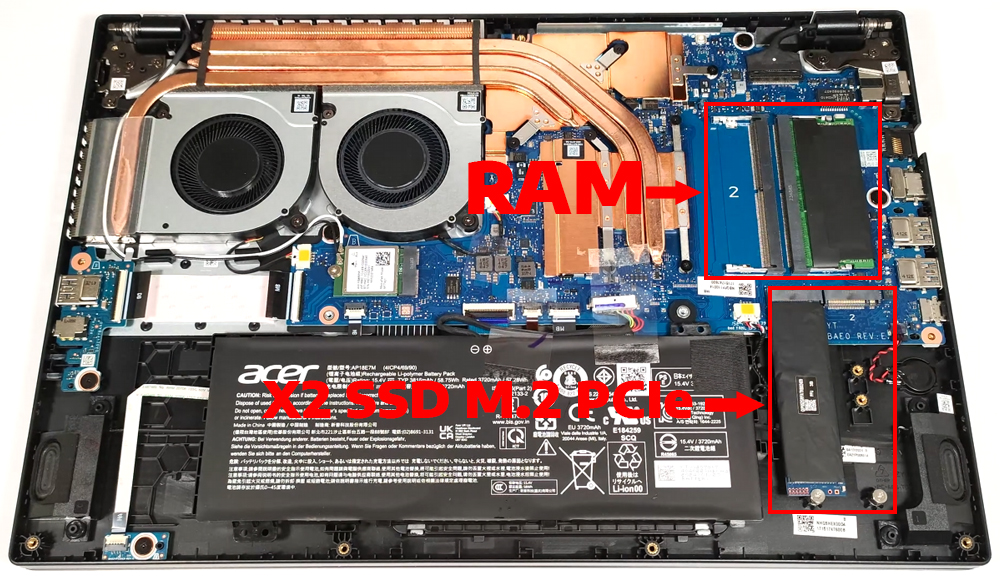 Nâng cấp Ram, SSD Laptop Acer Nitro V 15 ANV15-41