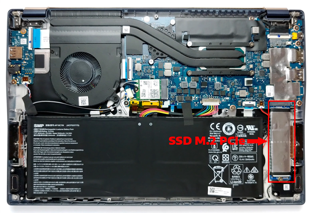 N&acirc;ng cấp Ram, SSD Laptop Acer Swift 5 Pro SF514-54GT