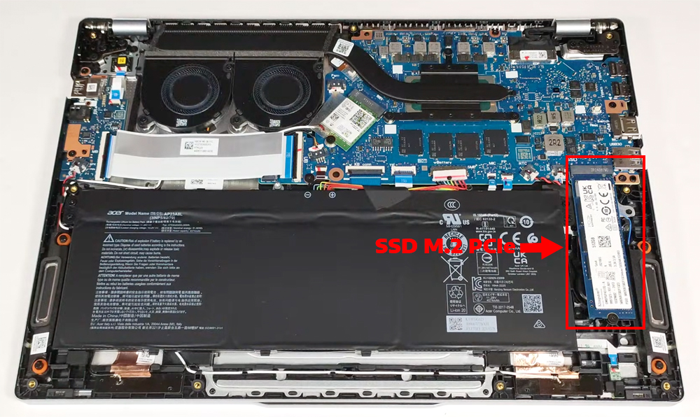 Nâng cấp Ram, SSD Laptop Acer Swift Go 14 OLED SFG14-73