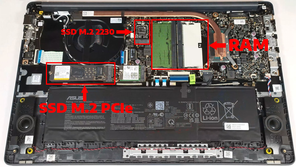 N&acirc;ng cấp Ram, SSD Laptop ASUS ExpertBook B1 B1503